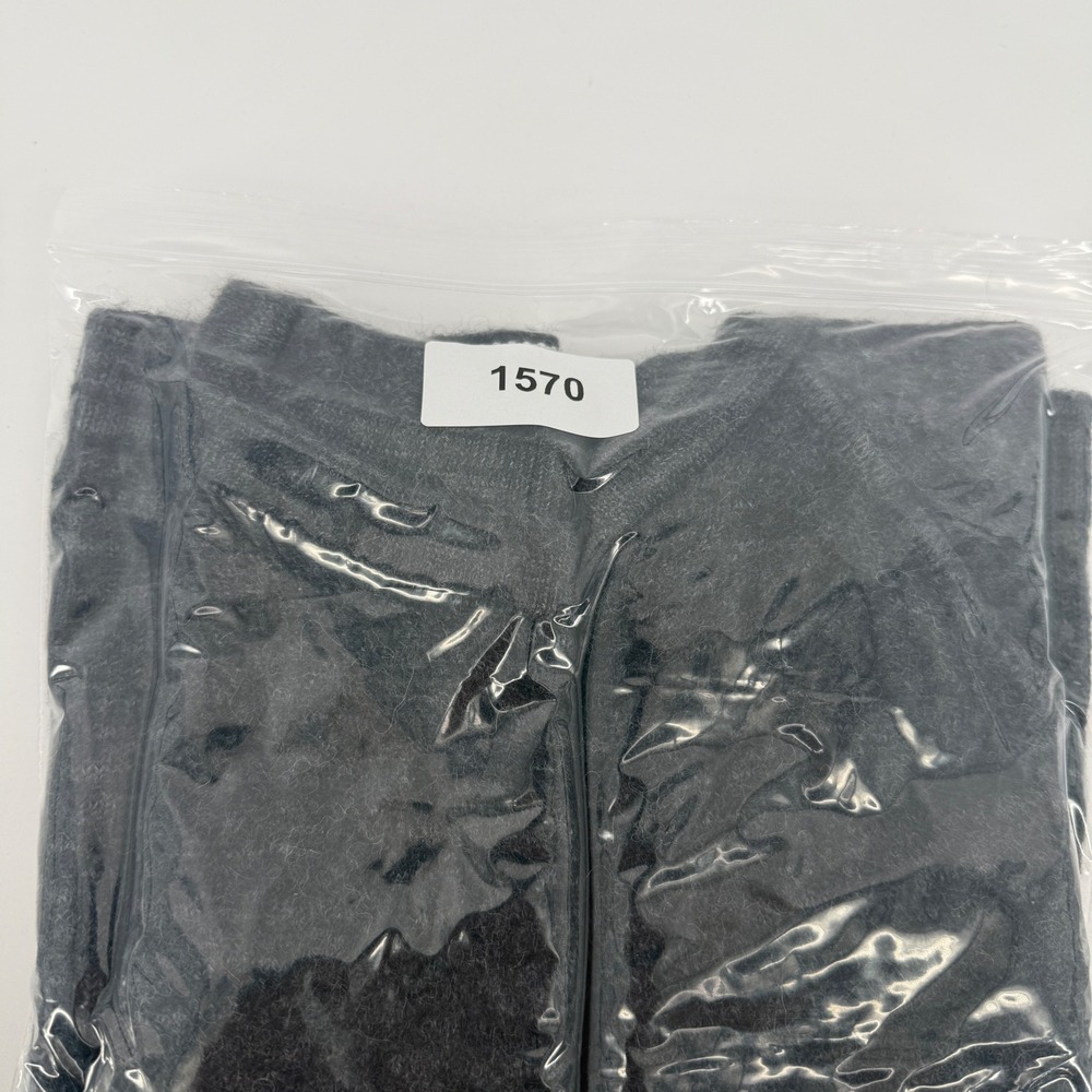 Paka Men Royal Alpaca Blend Crewneck Sweater Charcoal Grey Handmade Large - Picture 8 of 8